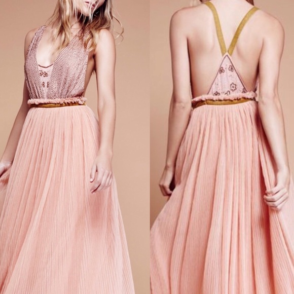 Free People Dresses & Skirts - HP✨Free People Cleo Maxi Dress in Pink